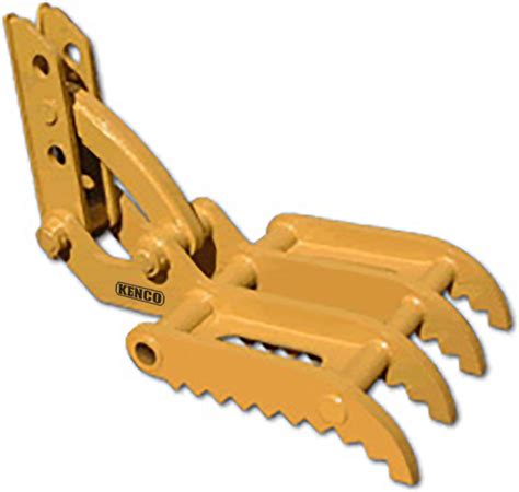 Hydraulic thumb for amulet excavator
